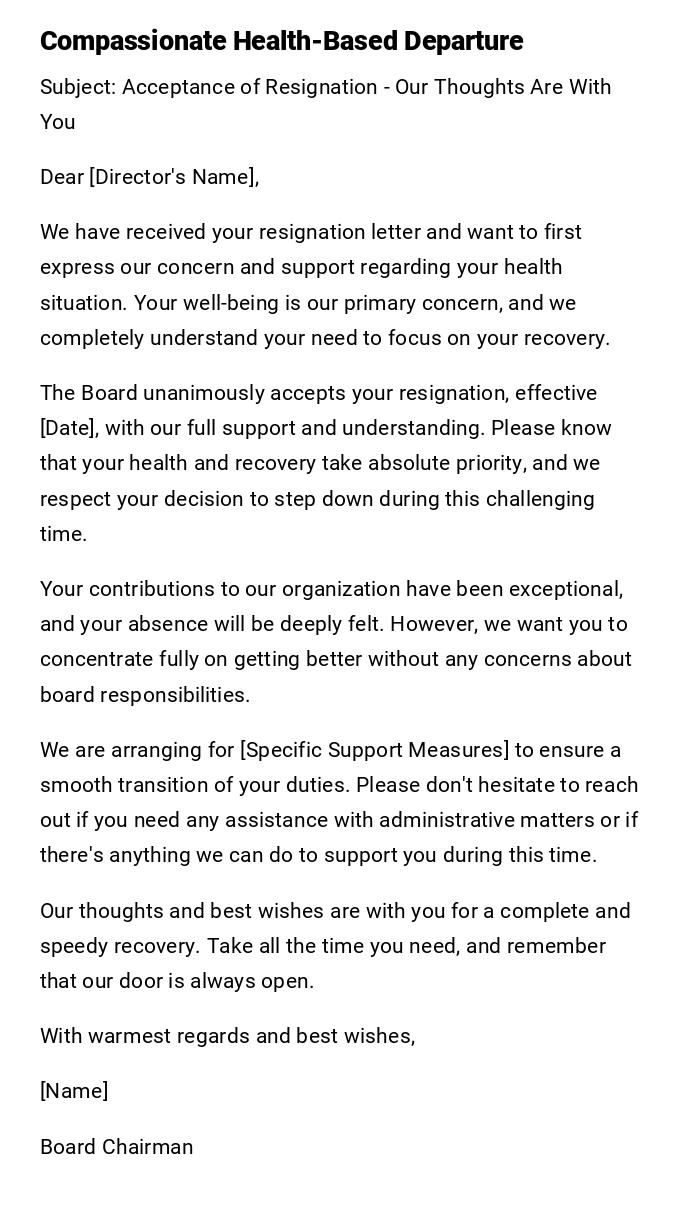 Compassionate Health-Based Departure Compassionate Health-Based Departure