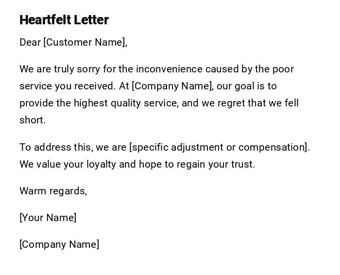 Heartfelt Letter Heartfelt Letter