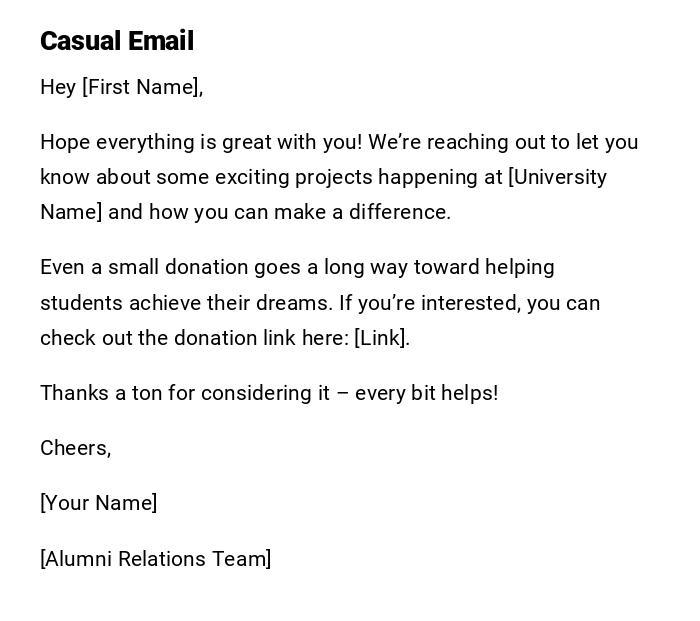 Casual Email Casual Email