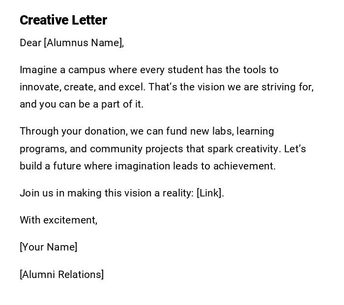 Creative Letter Creative Letter