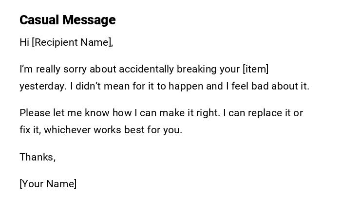 Casual Message Casual Message