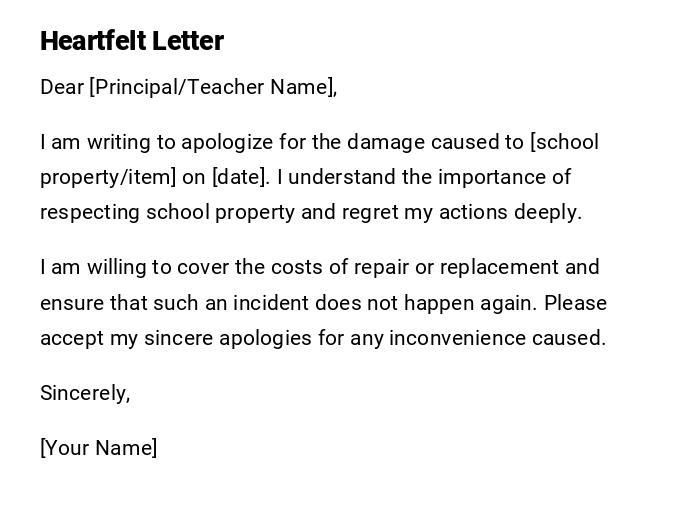 Heartfelt Letter Heartfelt Letter