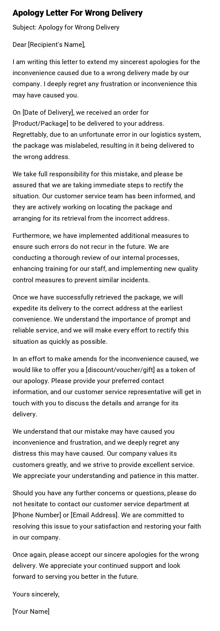 aology-letter-for-wrong-delivery