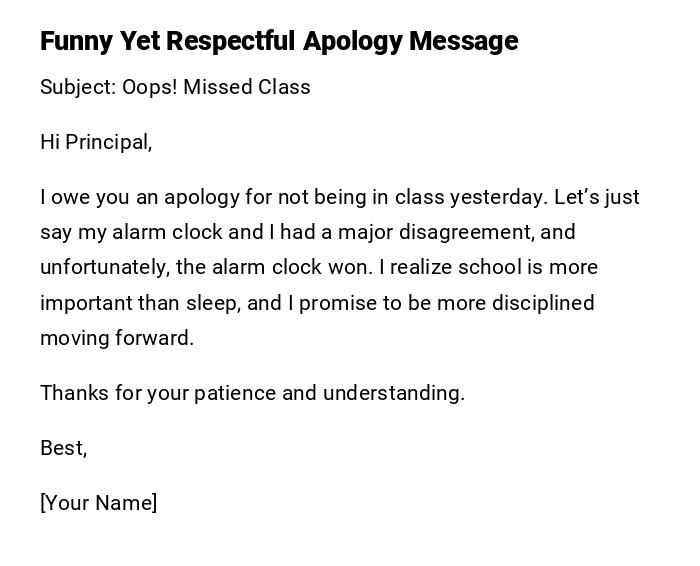 Funny Yet Respectful Apology Message Funny Yet Respectful Apology Message