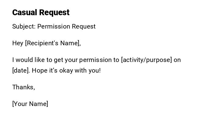 Casual Request Casual Request