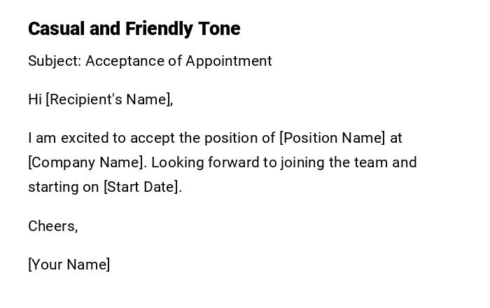 Casual and Friendly Tone Casual and Friendly Tone