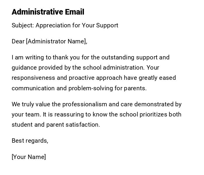 Administrative Email Administrative Email