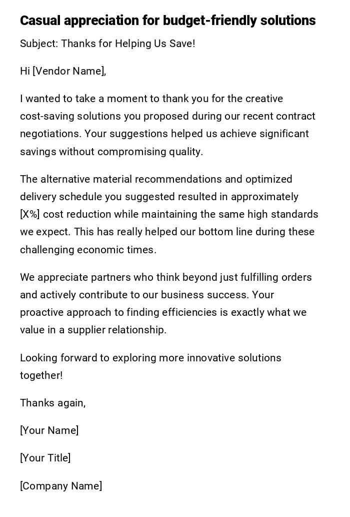 Casual appreciation for budget-friendly solutions Casual appreciation for budget-friendly solutions