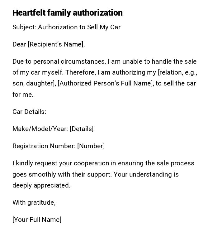 Heartfelt family authorization Heartfelt family authorization