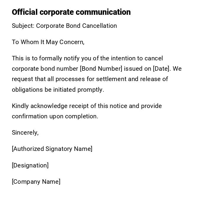 Official corporate communication Official corporate communication