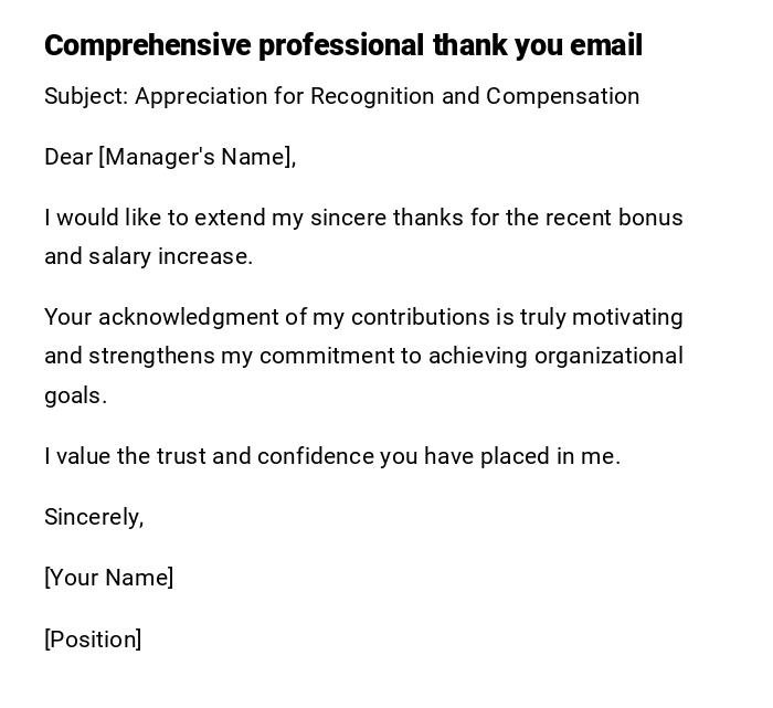 Comprehensive professional thank you email Comprehensive professional thank you email
