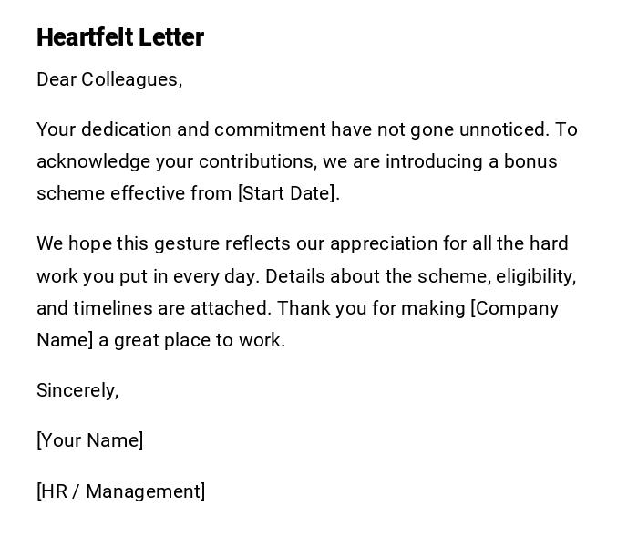 Heartfelt Letter Heartfelt Letter
