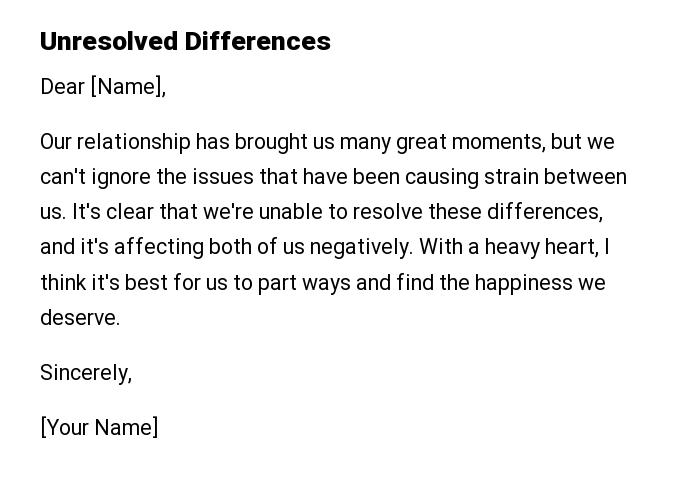 Unresolved Differences