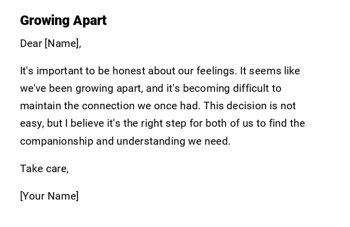 Growing Apart Growing Apart