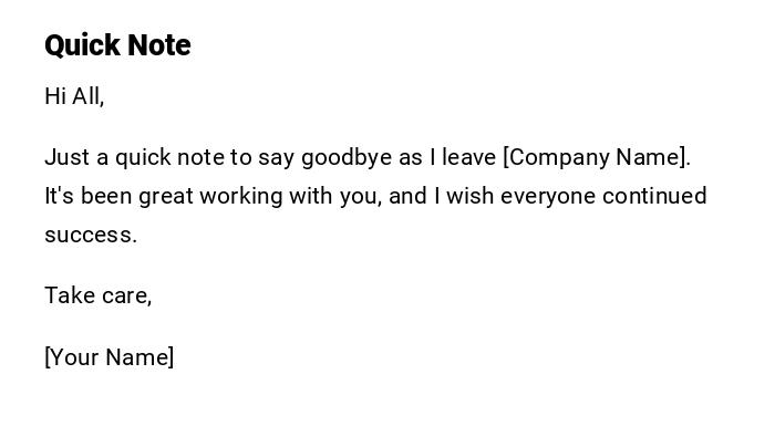 Quick Note Quick Note