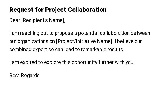 Request for Project Collaboration