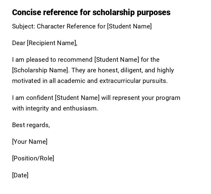 Concise reference for scholarship purposes Concise reference for scholarship purposes