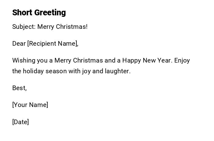 Short Greeting Short Greeting