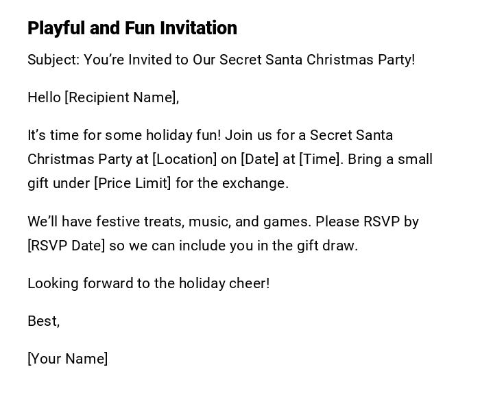 Playful and Fun Invitation Playful and Fun Invitation