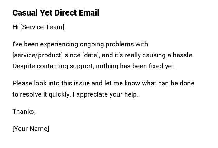 Casual Yet Direct Email Casual Yet Direct Email