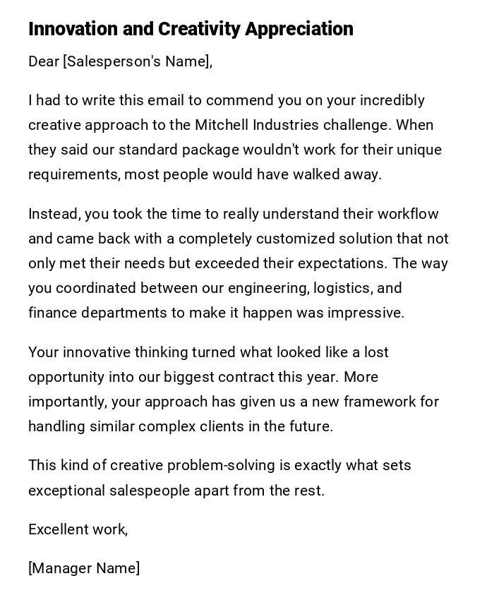 Innovation and Creativity Appreciation Innovation and Creativity Appreciation