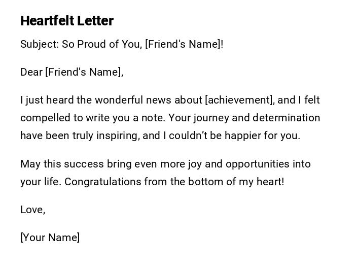 Heartfelt Letter Heartfelt Letter