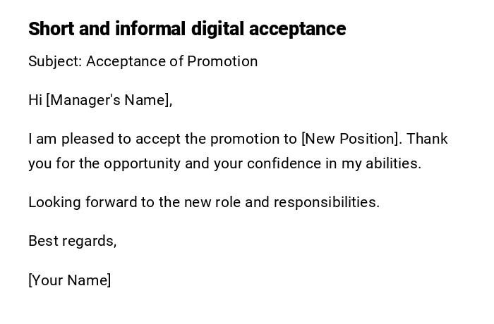 Short and informal digital acceptance Short and informal digital acceptance