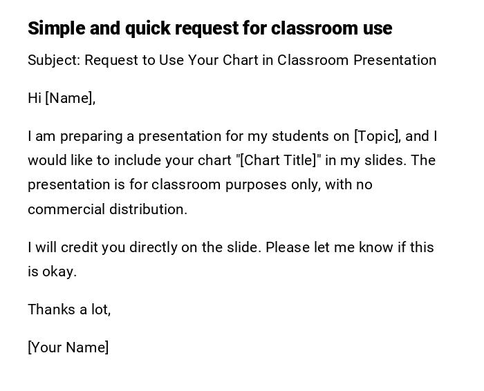 Simple and quick request for classroom use Simple and quick request for classroom use