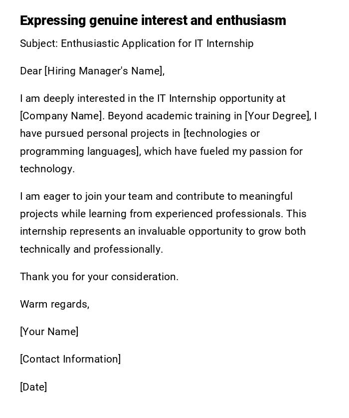 Expressing genuine interest and enthusiasm Expressing genuine interest and enthusiasm