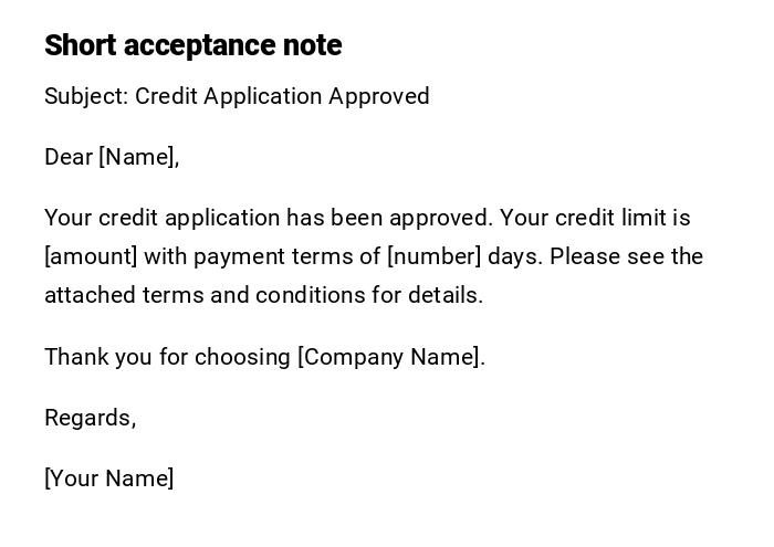 Short acceptance note Short acceptance note
