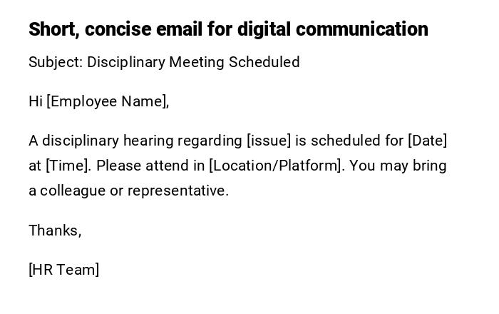 Short, concise email for digital communication Short, concise email for digital communication