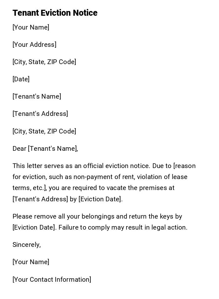 Dismissal Letter
