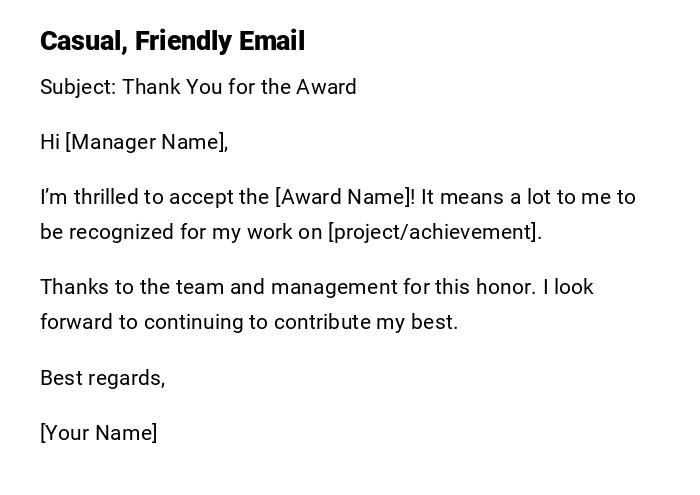 Casual, Friendly Email Casual, Friendly Email