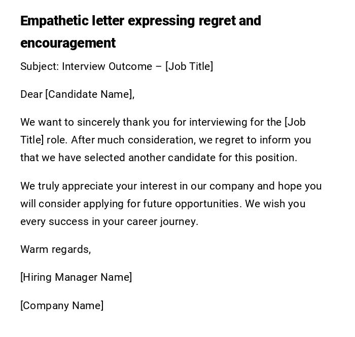 Empathetic letter expressing regret and encouragement Empathetic letter expressing regret and encouragement