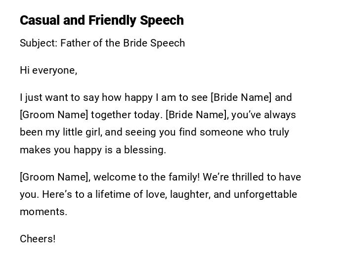 Casual and Friendly Speech Casual and Friendly Speech