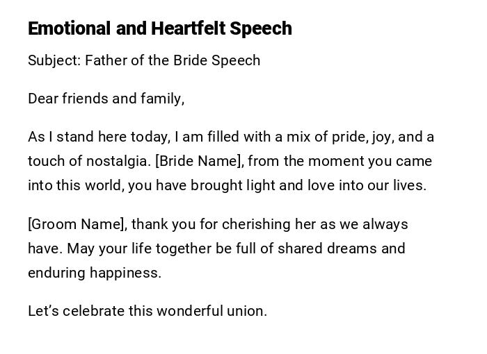 Emotional and Heartfelt Speech Emotional and Heartfelt Speech