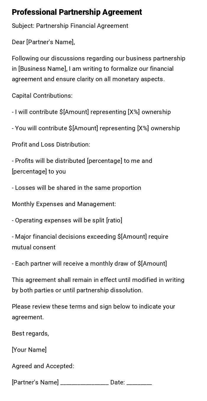 Professional Partnership Agreement Professional Partnership Agreement