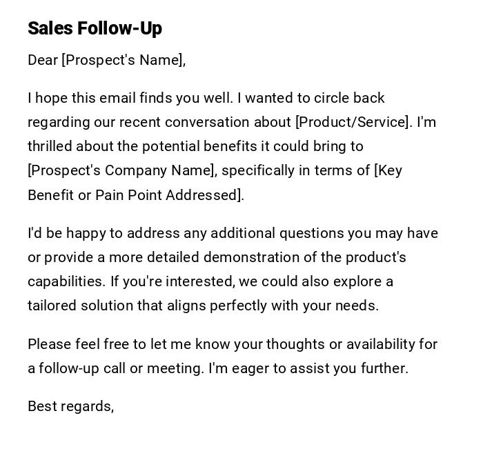 Sales Follow-Up