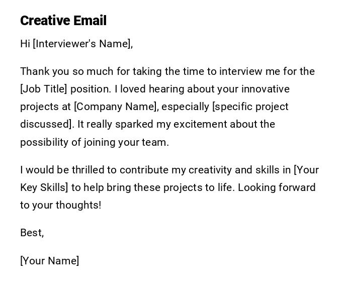 Creative Email Creative Email