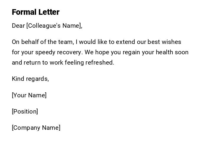 Formal Letter