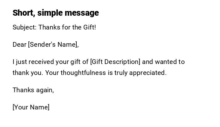 Short, simple message Short, simple message