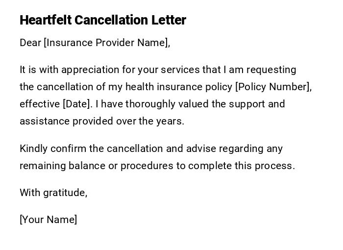 Heartfelt Cancellation Letter Heartfelt Cancellation Letter