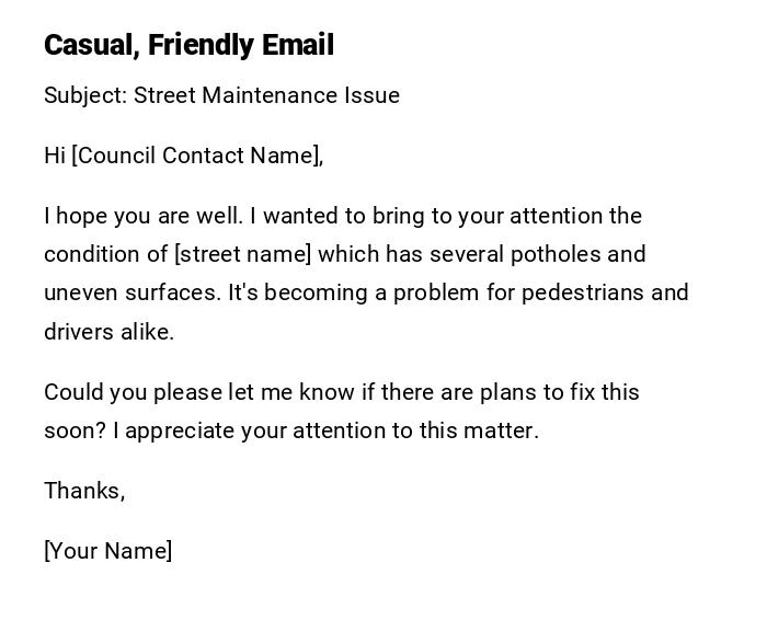 Casual, Friendly Email