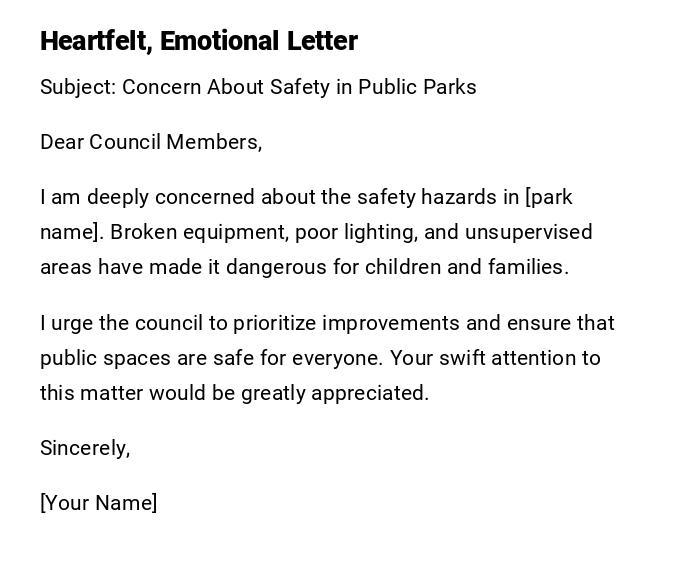 Heartfelt, Emotional Letter