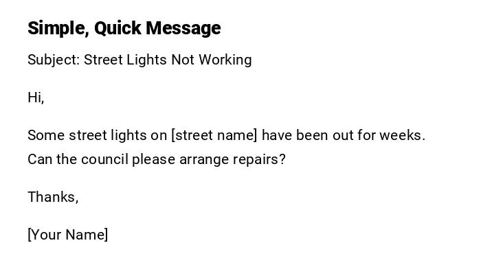 Simple, Quick Message