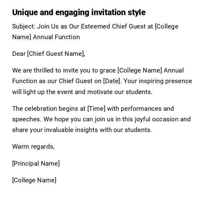 Unique and engaging invitation style Unique and engaging invitation style