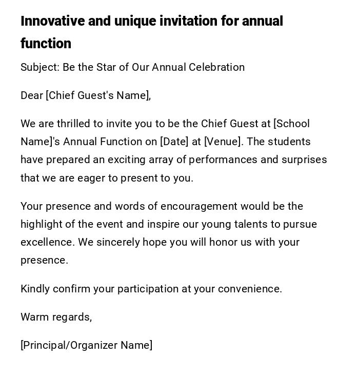 Innovative and unique invitation for annual function Innovative and unique invitation for annual function