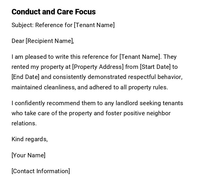 Conduct and Care Focus Conduct and Care Focus