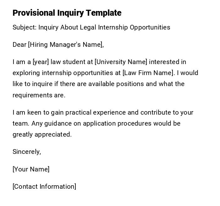 Provisional Inquiry Template Provisional Inquiry Template