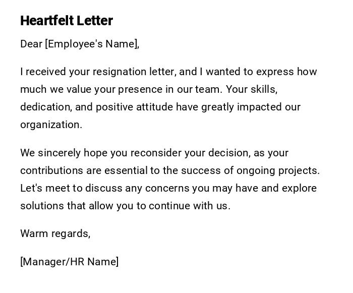 Heartfelt Letter Heartfelt Letter